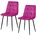 Esszimmerstuhl rosa 2er Set