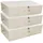luxuskollektion Unterbettbox 3-tlg. Beige