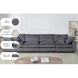 OTTO home Couch Cord 4-Sitzer Grau