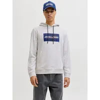 JACK & JONES Hoodie Bedruckt Weiß Melange S