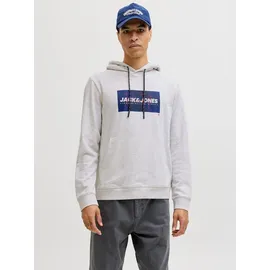 JACK & JONES Hoodie Bedruckt Weiß Melange S