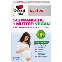DOPPELHERZ Schwangere+Mütter vegan syst.Kombipack. 60 St