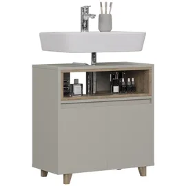 Vicco Waschbeckenunterschrank Elnor, 60 x 61 cm mit 2 Türen