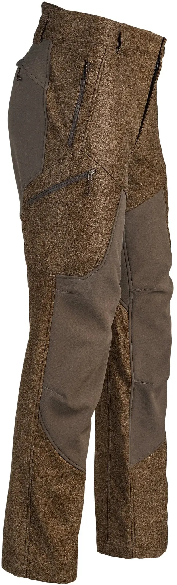 Blaser Softshellhose Vintage Whizz, dunkelbraun mélange, 56
