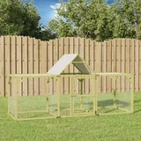 BAZZI Outdoor Hühnerstall und Hühnerkäfig aus Metall, 300x100x150 cm, Hühnergehege, Geflügelstall, Hühnerhaus, Vogelkäfig, Kleintierstall, Kaninchenkäfig, Aus Imprägniertem Kiefern Massivholz