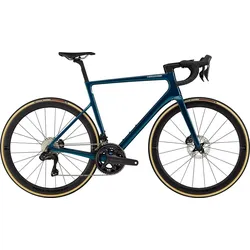 Cannondale SuperSix Evo Hi-Mod Disc - Ultegra Di2 Blau Modell Aktion