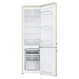 Amica KGCR 387 100 B Retro-Kühl-Gefrierkombination (244 l, 1810 mm hoch, Beige)