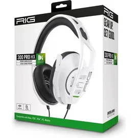 Nacon RIG 300 PRO HX Kabelgebunden, Gaming Headset, Weiss