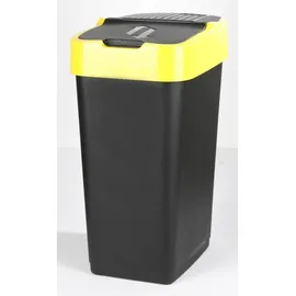 Heidrun Schwingdeckeleimer 35 l Schwarz