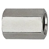 Riegler Muffe, Außensechskant, G 3/4, SW 32, Edelstahl 1.4571