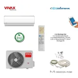 VIVAX M Design 9000 BTU + 4 m Montageset 2,6 KW Klimagerät Split Klimaanlage A++