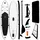 vidaXL Stand-Up-Paddleboard Set 300 x 76 x 15 cm schwarz-weiß