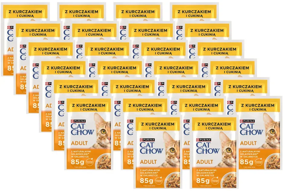 PURINA Katzenfutter Adult Huhn und Zucchini 85g Sachet (Rabatt für Stammkunden 3%)