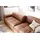 KAWOLA Big Sofa PALACE 3-Sitzer mit Sitztiefenverstellung Leder brandy