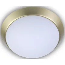 Niermann Standby Niermann Deckenleuchte Opal matt, Dekorring Messing matt, LED 8W Deckenleuchte