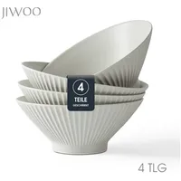 JIWOO Ramen Schüssel Ø 20 cm grau 4er Set
