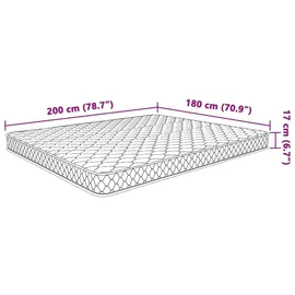 vidaXL Memory-Schaum-Matratze 200×160×17 cm