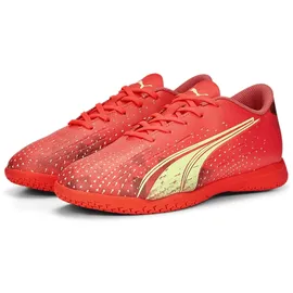 Puma Ultra Play IT Hallenschuhe Kinder orange/gelb 28