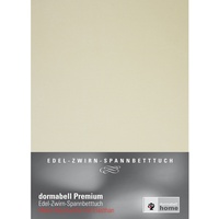 dormabell Premium Jersey-Spannbetttuch leinen - 120x200 bis 130x220 cm (bis 24 cm Matratzenhöhe)