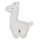 jollein Stofftier Lama 0 cm Weiß