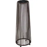 Outsunny Solarleuchte Rattan 21,5 x 21,5 x 61 cm 1er Set braun