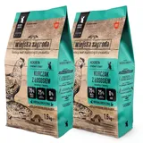 Wiejska Zagroda Huhn mit Lachs für Kätzchen 2 x 1,6 kg