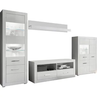 Home Affaire Wohnwand BIANCO, (Set, 4-St) weiß