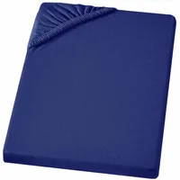 Carpe Sonno Babybett-Spannbettlaken, Blau, Uni, Füllung: Baumwollfüllung, Rechteckig, 70x140