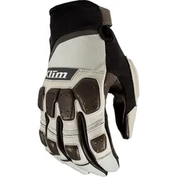 Klim Dakar Pro, Handschuhe - Hellgrau/Dunkelbraun/Schwarz - S