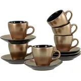 CreaTable Golden Days Tasse, Schwarz