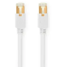 Nedis Cat 6 Kabel- RJ45 Stecker S/FTP 10.0 m rund- | LSZH / PVC | Weiss | Verpackung mit Sichtfenster