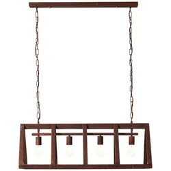 Brilliant Pendelleuchte Matrix industrie stil rost E27 max. 60W