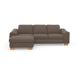 sit&more Eckcouch Federkern 2-Sitzer Braun