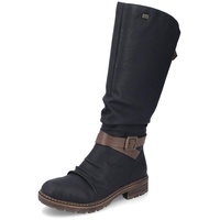 RIEKER Damen Winterstiefel Z4792, Frauen Stiefel,uebergangsstiefel,winterboots,schnürstiefel,warm,gefüttert,wasserdicht,schwarz (00),39 EU / 6 UK