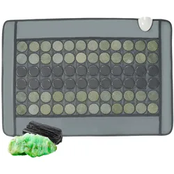 VEVOR Heizgürtel Wärmegürtel Rückenwärmer PU-Leder 48 Jade- & 24 Turmalin-Stein