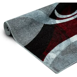 OTTO home Teppich OTTO HOME "Joas" Gr. 6, rot, B:200cm H:9mm L:300cm, Kunstfaser, Teppiche, Teppich, besonders weicher Kurzflor in modernem Wellen Muster, leichter Glanz