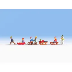 NOCH Kinder im Schnee, N (1:160), Mehrfarbig