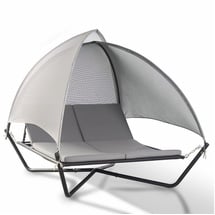 LECO Sydney Sonnenbett 254 x 195 x 190 cm grau