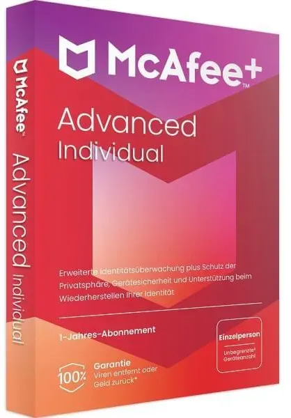 McAfee+ Advanced Individual Security 2025 - unbegrenzte Geräte