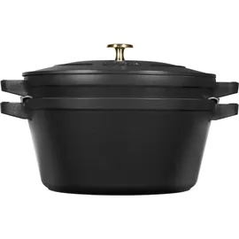 Staub Cocotte Kochtopfset 2-tlg. schwarz