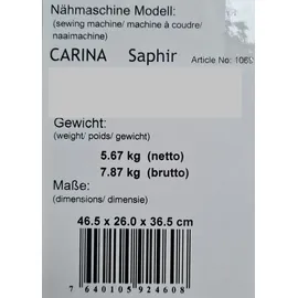 CARINA Nähmaschine