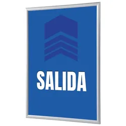 SHOWDOWN Displays Showdown Klapprahmen - DIN A1 - Komplett-Set - Salida Spanisch - Blau/Silber