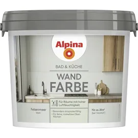 Alpina Bad- und Küchenfarbe Felsenmeer grau matt 2,5 l