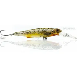 Wobbler - Gutsy Minnow 8cm - SHALLOW - 11 Brown Trout GELB|ROT|SCHWARZ NO SIZE