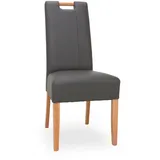 Polsterstuhl JASMIN (BHT 46x101x62 cm) - Lederlook - BHT 46x101x62 cm