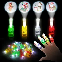 APODESS 36PCS LED Fingerlampe Mitgebsel Weihnachten Finger Spielzeug Adventskalender Füllung Kinder Fingerlicht Adventsgeschenke Kleinigkeiten Inhalt für Mitbringsel Fingerring Mädchen Jungen