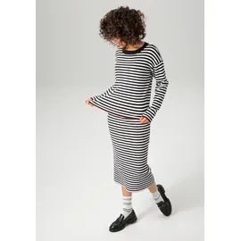 Aniston CASUAL Strickpullover Schwarz/Rot 34