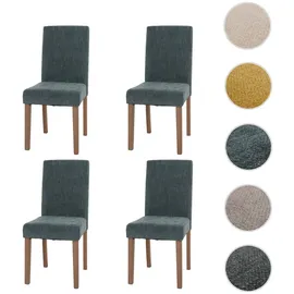 MCW Esszimmerstuhl Littau Stoff grün 4er Set