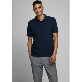 JACK & JONES Poloshirt Basic mit Slim Fit in Dunkelblau-XXL