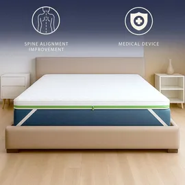 The White Stone Topper 120 x 190 cm H2 Memory Foam Breeze